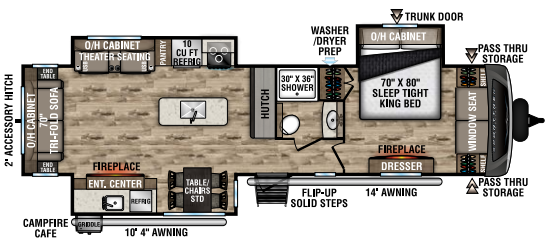 View 2023 Venture RV SportTrek Touring Edition STT343VIK complete specs and manufacturer brochures