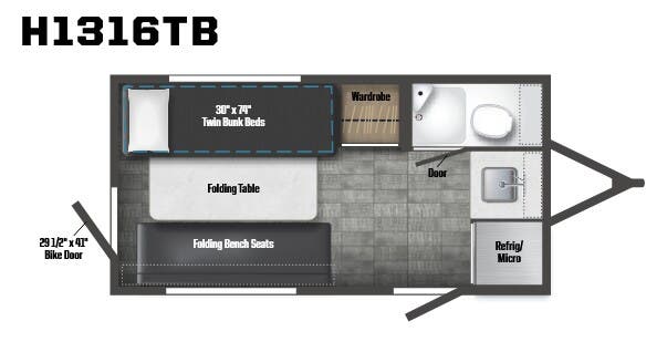 View 2023 Winnebago HIKE 100 H1316TB complete specs and manufacturer brochures