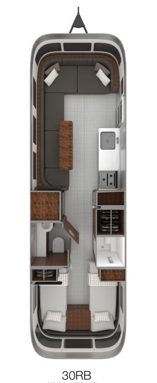 View 2024 Airstream Globetrotter 30RB complete specs and manufacturer brochures