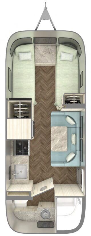 View 2024 Airstream International 23FB complete specs and manufacturer brochures