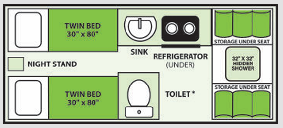 View 2024 Aliner Evolution 15 Twin Bed complete specs and manufacturer brochures