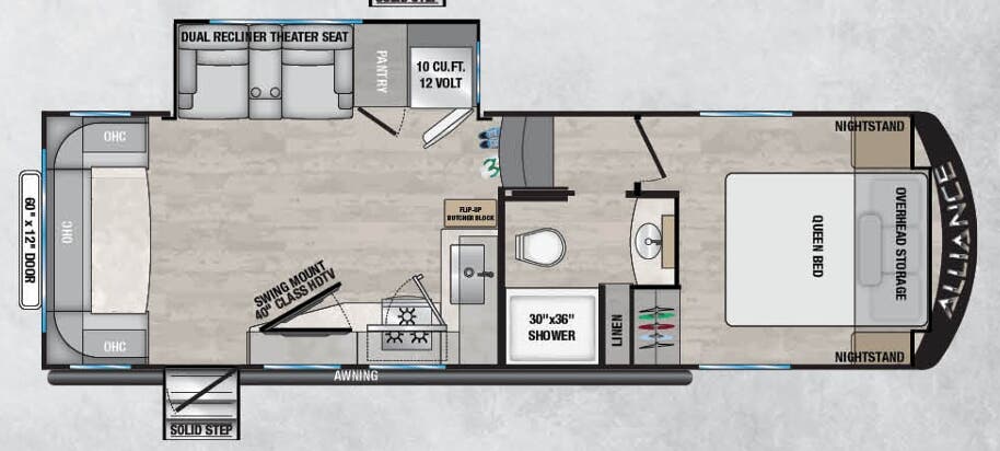 View 2024 Alliance RV Avenue All-Access 26RD complete specs and manufacturer brochures