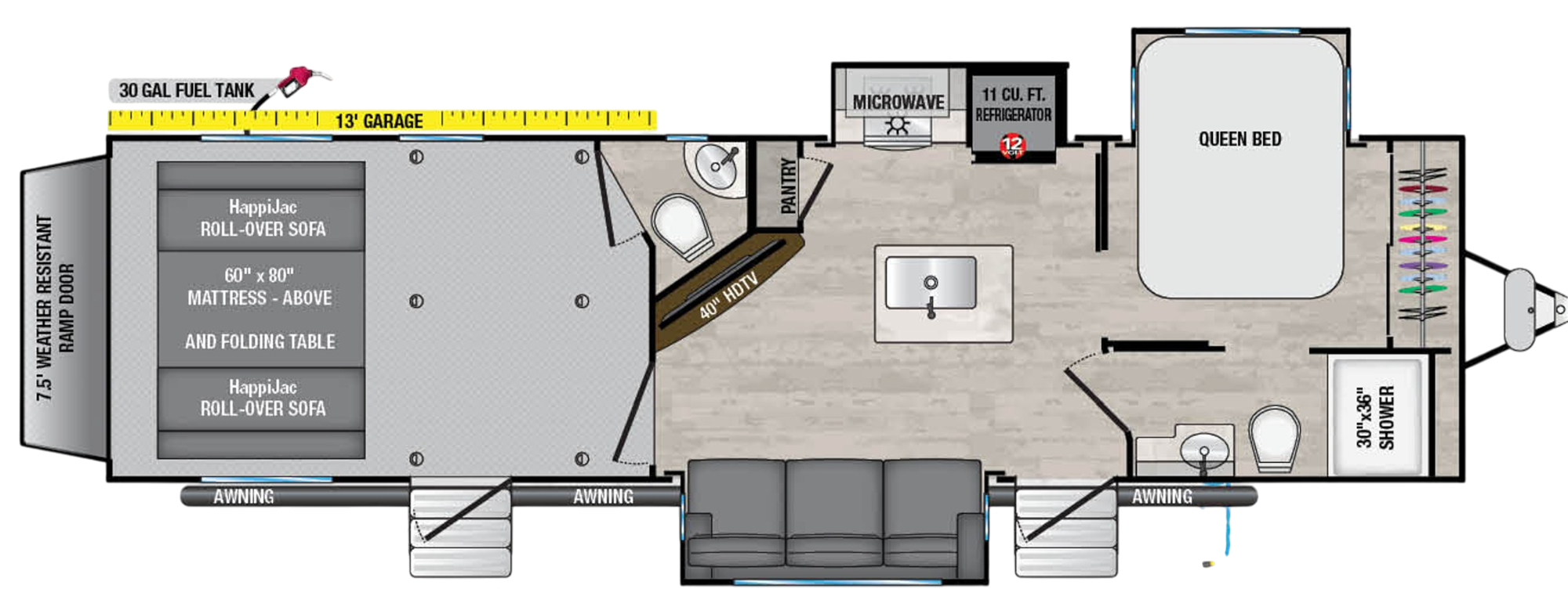 View 2024 Alliance RV Valor All-Access 31T13 complete specs and manufacturer brochures