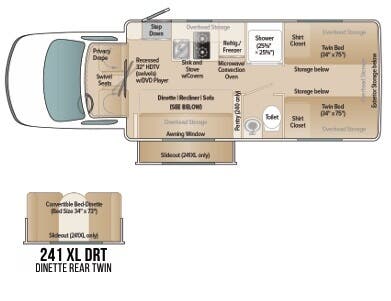 View 2024 Coach House Platinum II 241 XL DRT complete specs and manufacturer brochures