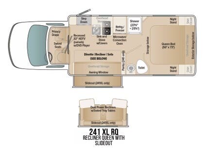 View 2024 Coach House Platinum II 241 XL RQ complete specs and manufacturer brochures