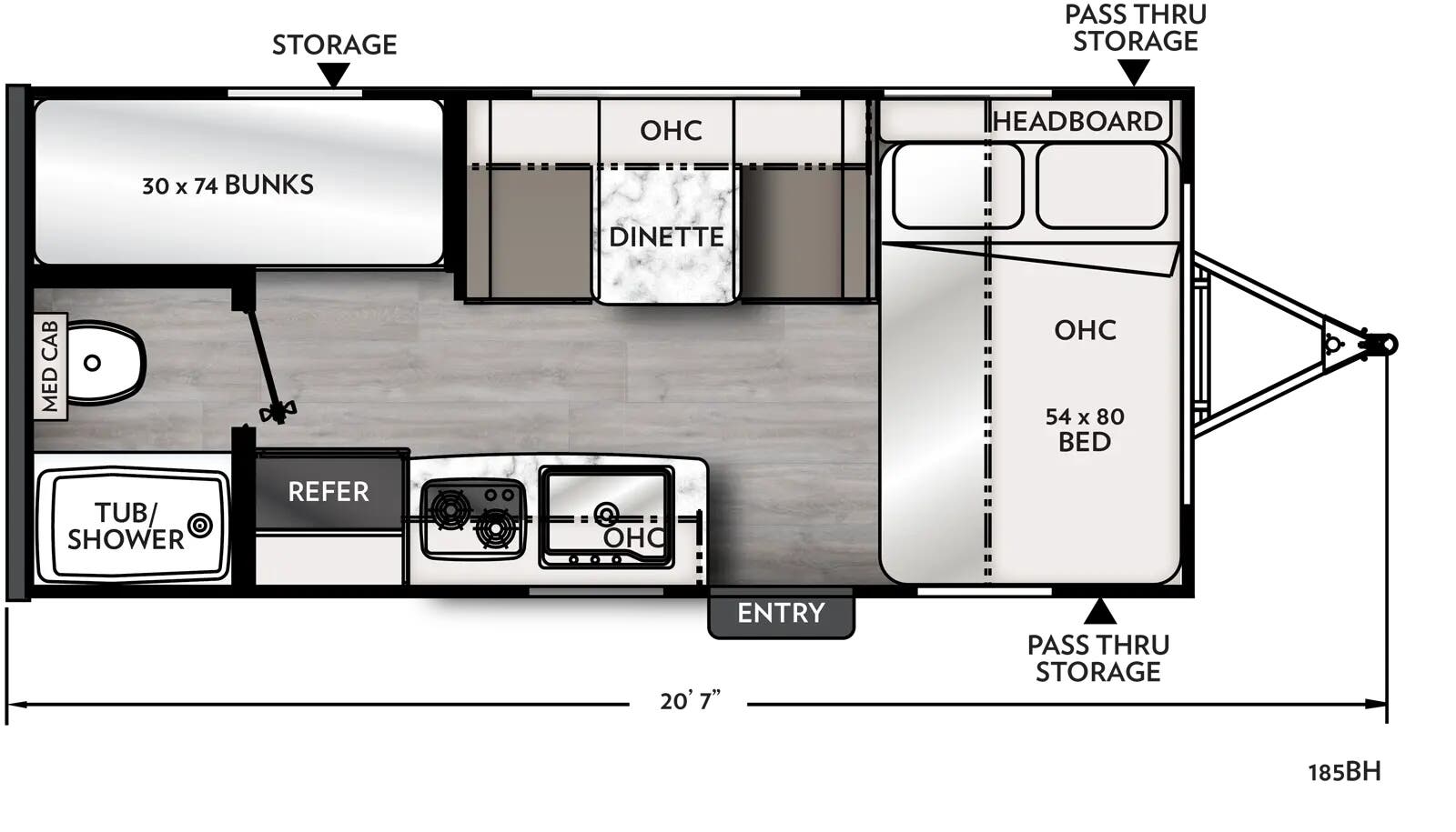 View 2024 Coachmen Apex Nano 185BH complete specs and manufacturer brochures