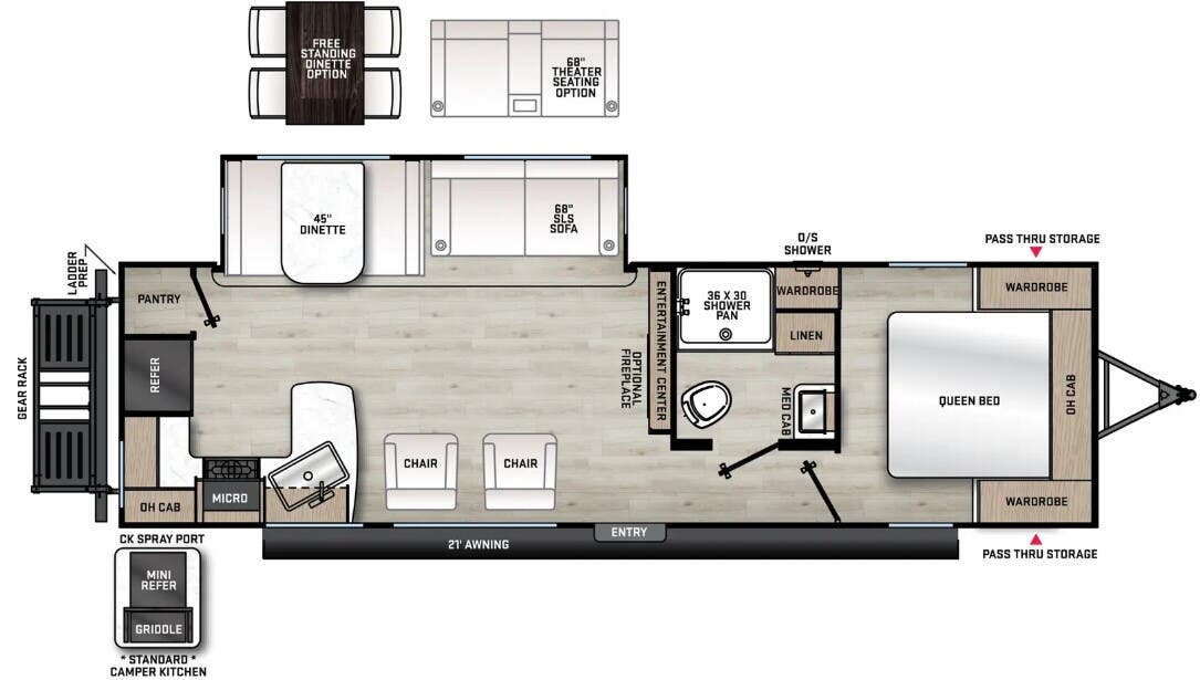 View 2024 Coachmen Catalina Legacy Edition 283RKS complete specs and manufacturer brochures