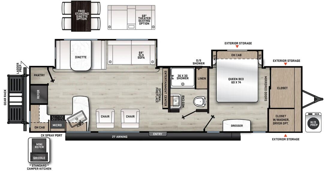 View 2024 Coachmen Catalina Legacy Edition 303RKDS complete specs and manufacturer brochures