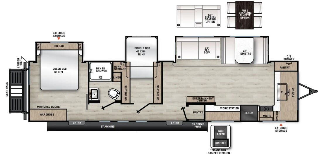 View 2024 Coachmen Catalina Legacy Edition 333FKTS complete specs and manufacturer brochures