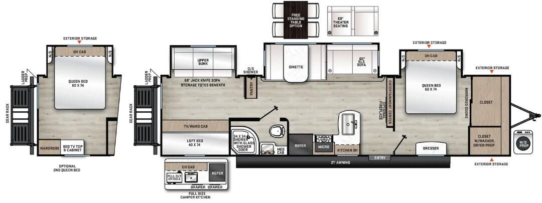 View 2024 Coachmen Catalina Legacy Edition 343BHTS complete specs and manufacturer brochures