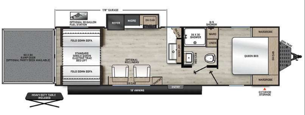 View 2024 Coachmen Catalina Trail Blazer 28THS complete specs and manufacturer brochures