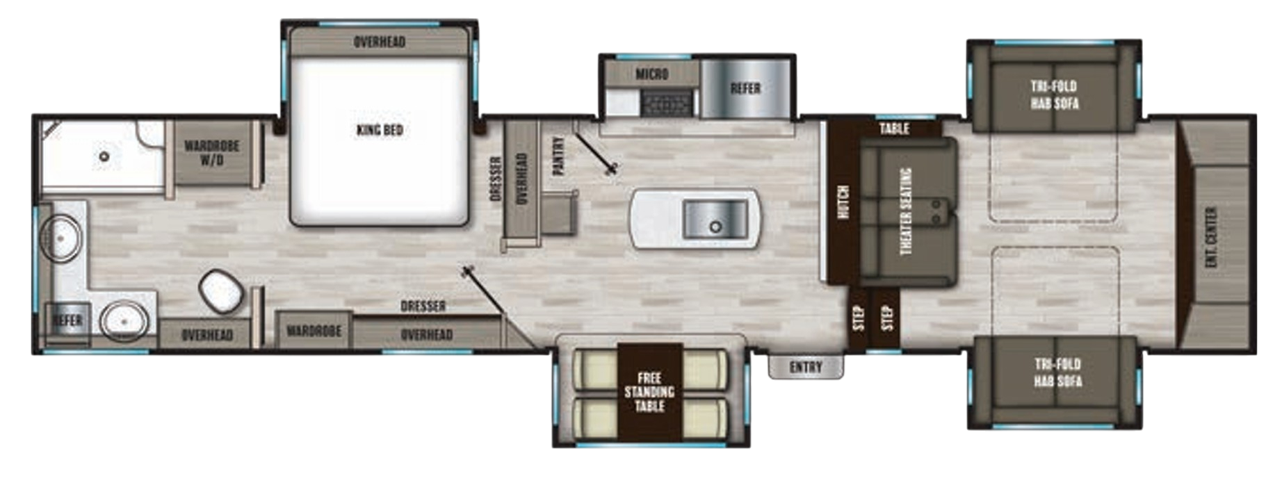 View 2024 Coachmen Chaparral 334FL complete specs and manufacturer brochures
