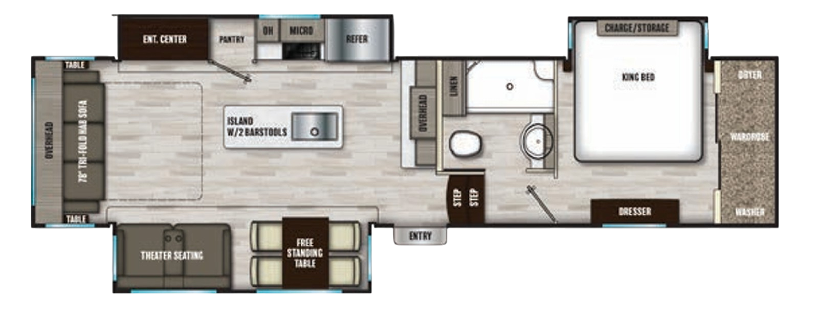 View 2024 Coachmen Chaparral 336TSIK complete specs and manufacturer brochures