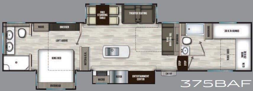 View 2024 Coachmen Chaparral 375BAF complete specs and manufacturer brochures