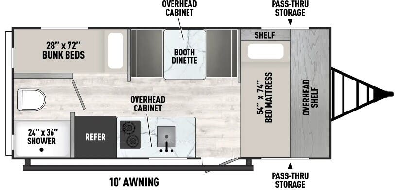 View 2024 Coachmen Clipper 17CBH complete specs and manufacturer brochures