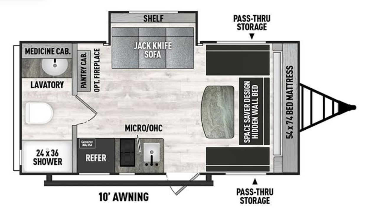 View 2024 Coachmen Clipper 17MBS complete specs and manufacturer brochures