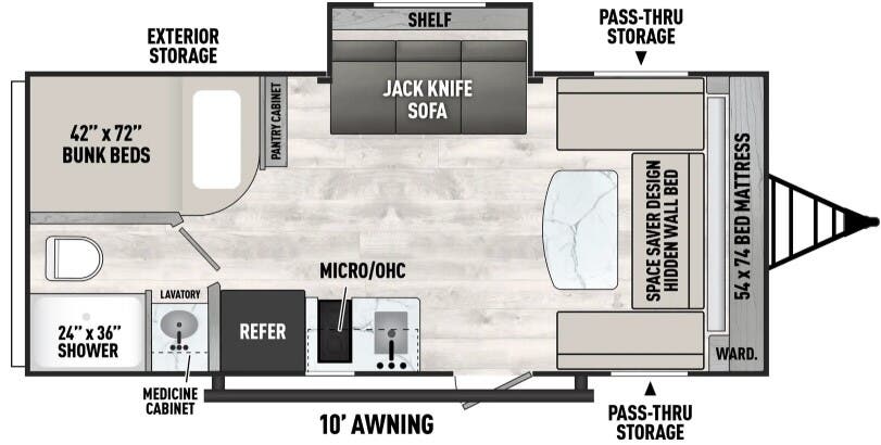 View 2024 Coachmen Clipper 18DBS complete specs and manufacturer brochures