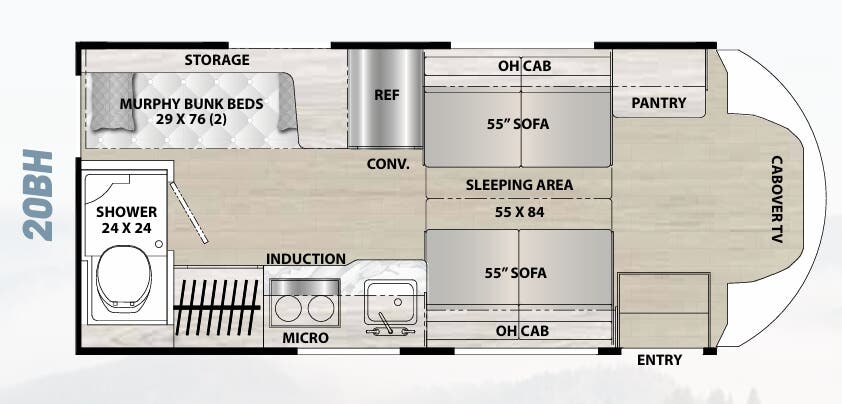 View 2024 Coachmen Cross Trail EV 20BH complete specs and manufacturer brochures