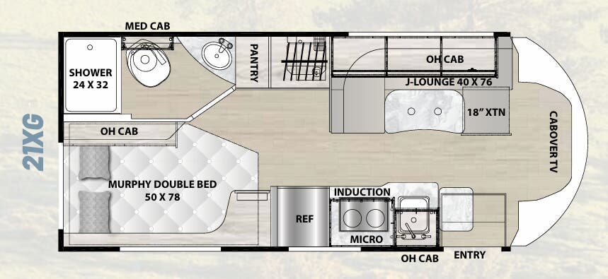 View 2024 Coachmen Cross Trail EV 21XG complete specs and manufacturer brochures