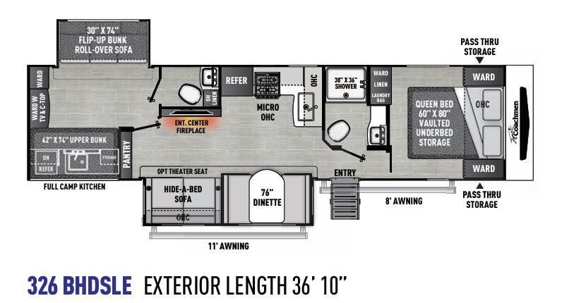 View 2024 Coachmen Freedom Express Liberty Edition 326 BHDSLE complete specs and manufacturer brochures