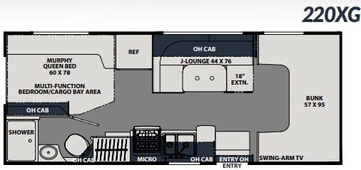 View 2024 Coachmen Leprechaun 220XG (Chevy) complete specs and manufacturer brochures