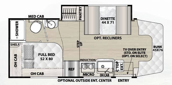 View 2024 Coachmen Prism Elite 24CBE complete specs and manufacturer brochures