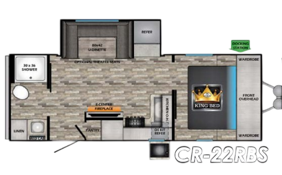 View 2024 CrossRoads Cruiser Aire CR-22RBS complete specs and manufacturer brochures