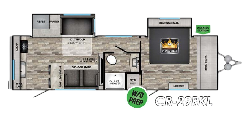 View 2024 CrossRoads Cruiser Aire CR-29RKL complete specs and manufacturer brochures