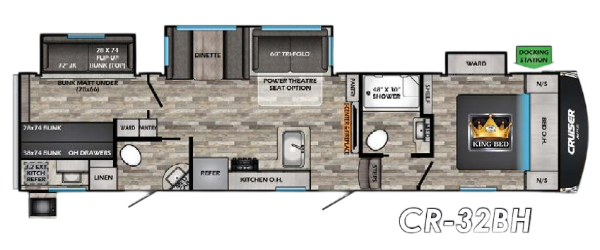 View 2024 CrossRoads Cruiser Aire CR-32BH complete specs and manufacturer brochures
