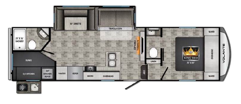 View 2024 CrossRoads Volante 270BH complete specs and manufacturer brochures