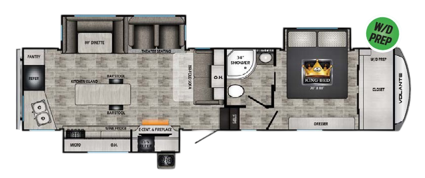 View 2024 CrossRoads Volante 326RK complete specs and manufacturer brochures