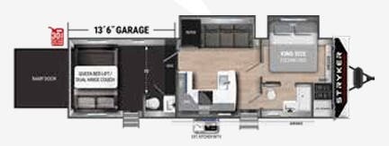View 2024 Cruiser RV Stryker STG 3313 complete specs and manufacturer brochures