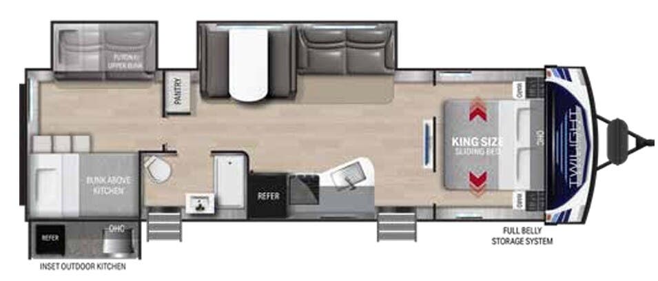 View 2024 Cruiser RV Twilight TWS-31BH complete specs and manufacturer brochures