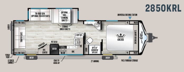 View 2024 East to West Alta 2850KRL complete specs and manufacturer brochures