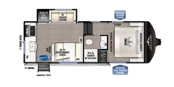 View 2024 East to West Blackthorn 22RK complete specs and manufacturer brochures