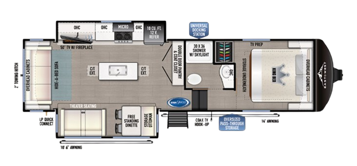 View 2024 East to West Blackthorn 28RL complete specs and manufacturer brochures