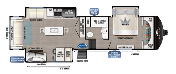 View 2024 East to West Blackthorn 3101RL-OK complete specs and manufacturer brochures