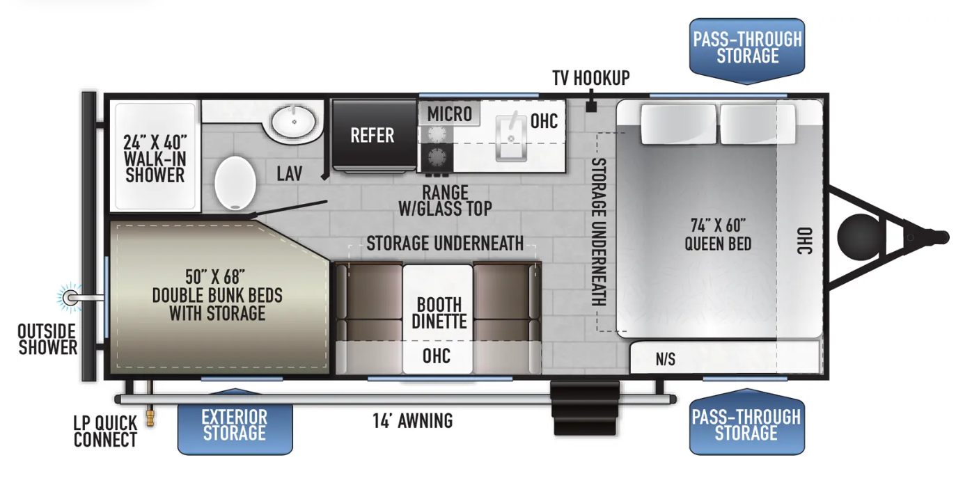 View 2024 East to West Della Terra 170BHSLE complete specs and manufacturer brochures