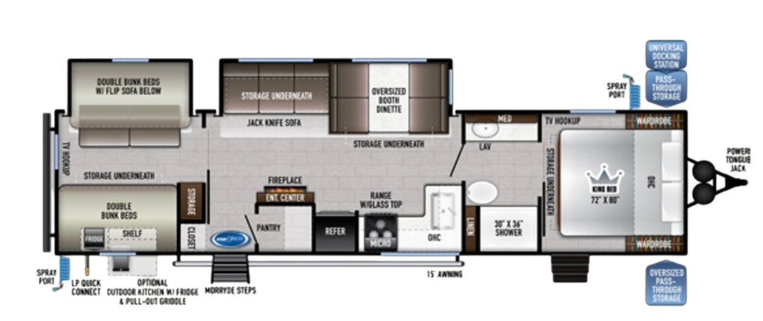 View 2024 East to West Della Terra 312BH complete specs and manufacturer brochures