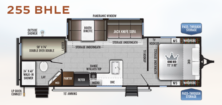 View 2024 East to West Della Terra LE 255 BHLE complete specs and manufacturer brochures