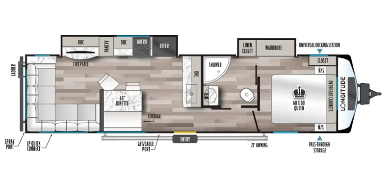 View 2024 East to West Longitude 310RL complete specs and manufacturer brochures