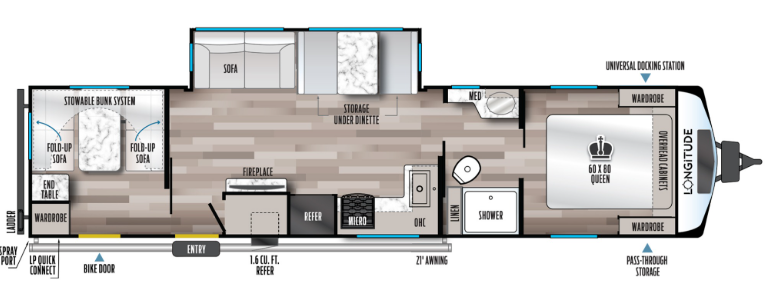 View 2024 East to West Longitude 319BH complete specs and manufacturer brochures