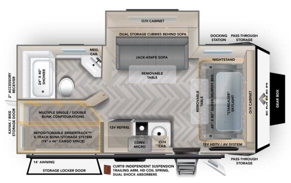 View 2024 Ember RV Overland 191MSL complete specs and manufacturer brochures
