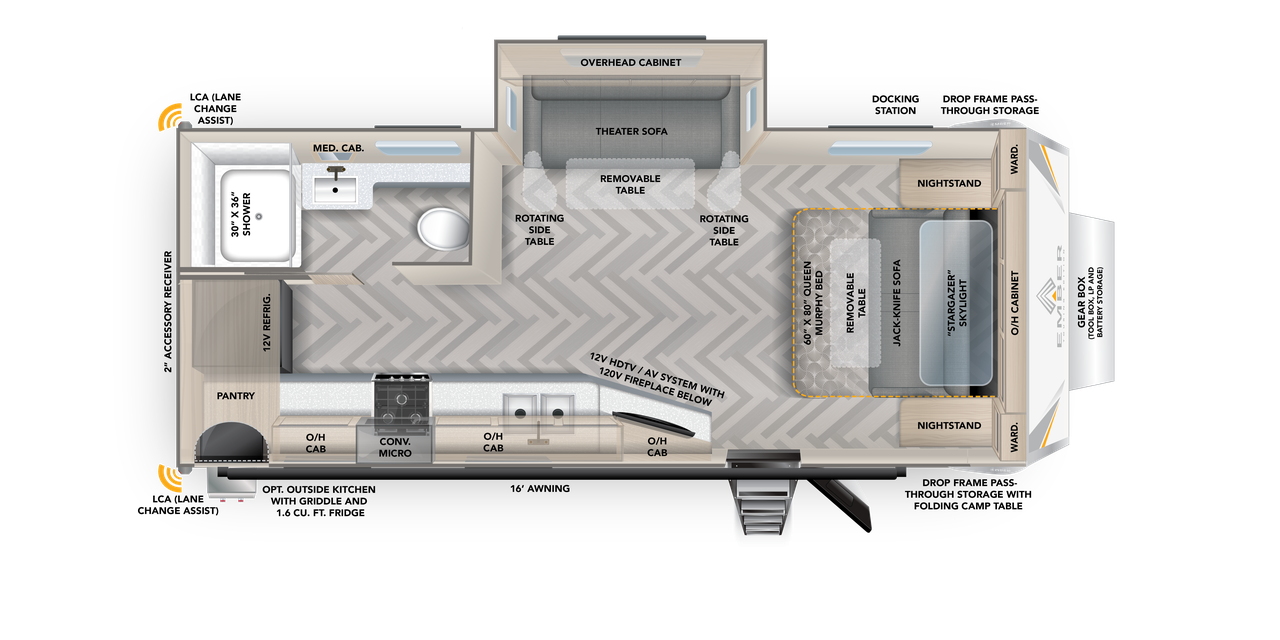 View 2024 Ember RV Touring Edition 21MRK complete specs and manufacturer brochures