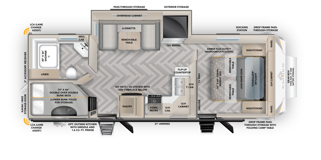 View 2024 Ember RV Touring Edition 24MBH complete specs and manufacturer brochures