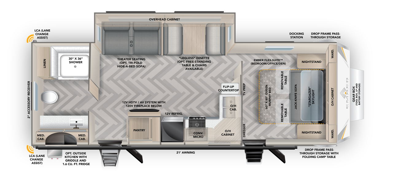 View 2024 Ember RV Touring Edition 26MRB complete specs and manufacturer brochures