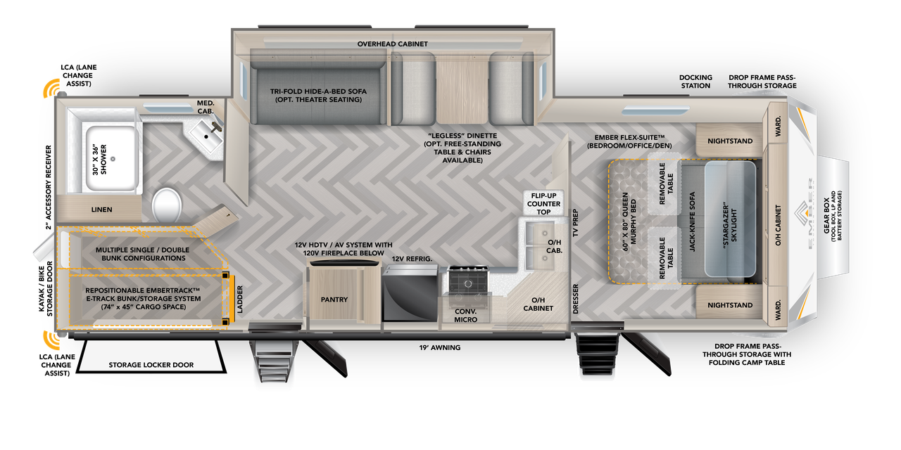 View 2024 Ember RV Touring Edition 28MSL complete specs and manufacturer brochures