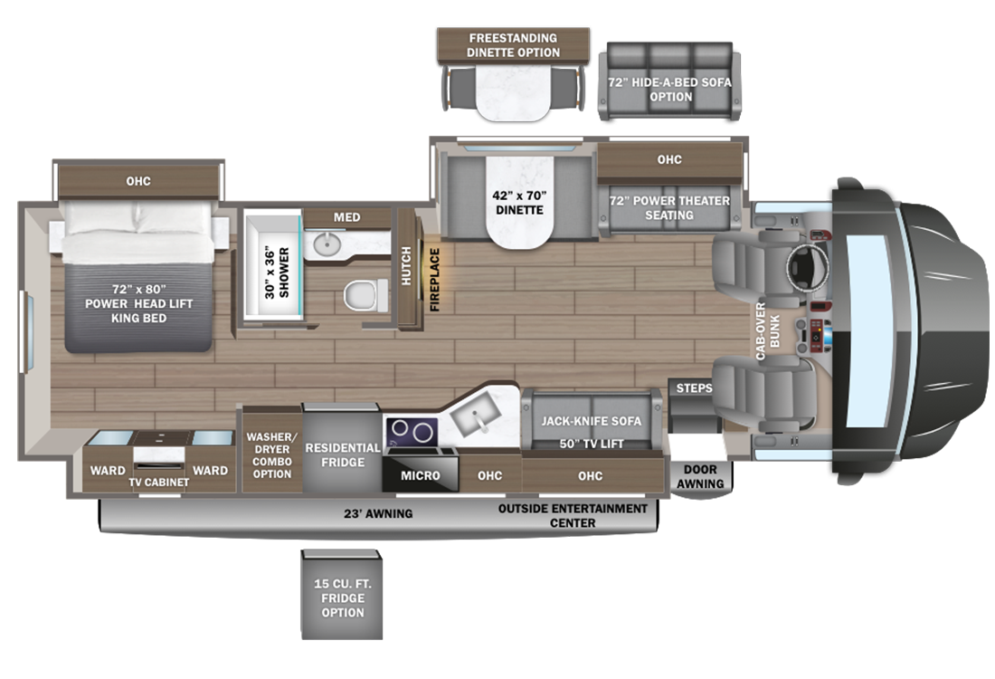 View 2024 Entegra Coach Accolade 37M complete specs and manufacturer brochures