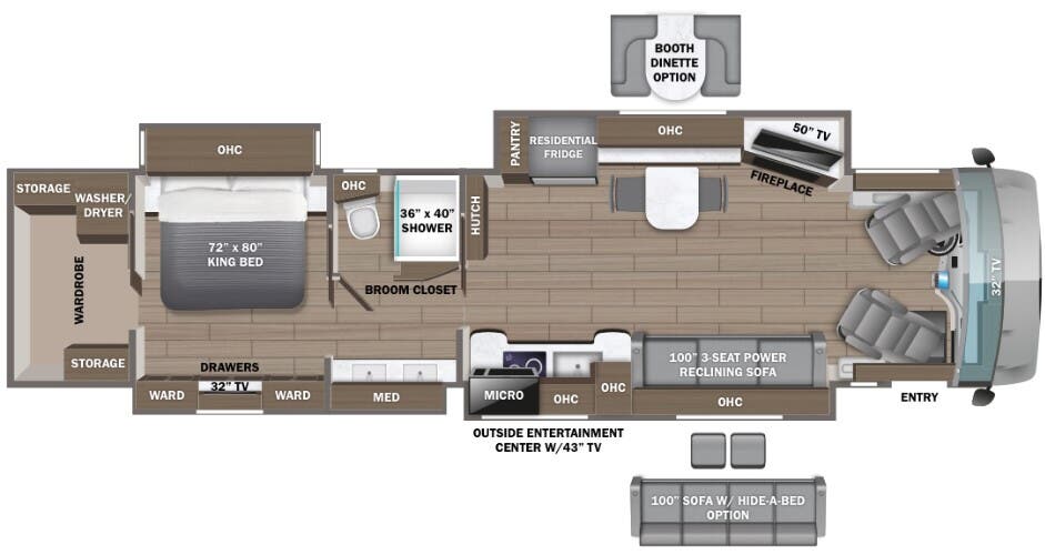 View 2024 Entegra Coach Anthem 44Z complete specs and manufacturer brochures