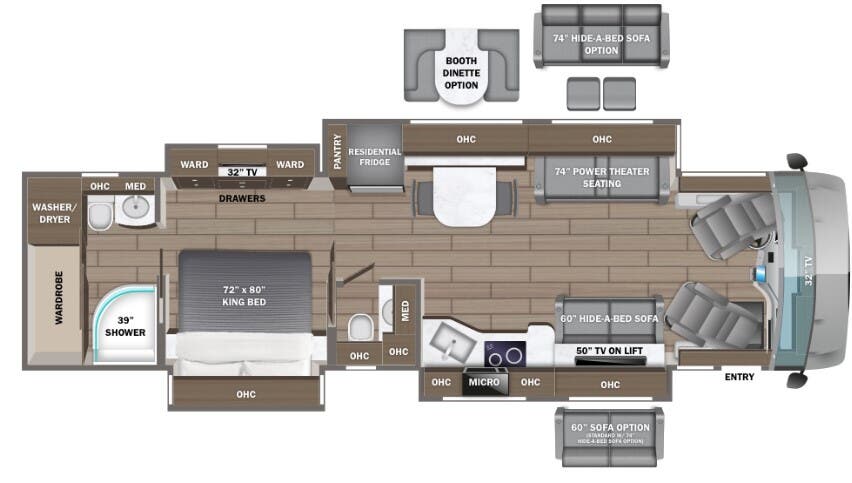 View 2024 Entegra Coach Aspire 40P complete specs and manufacturer brochures